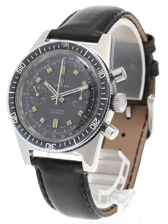 ORFINA 9141 Chronograph Vintage cal.7733 black Dial Hand Winding Men\'s_837878 main image 6